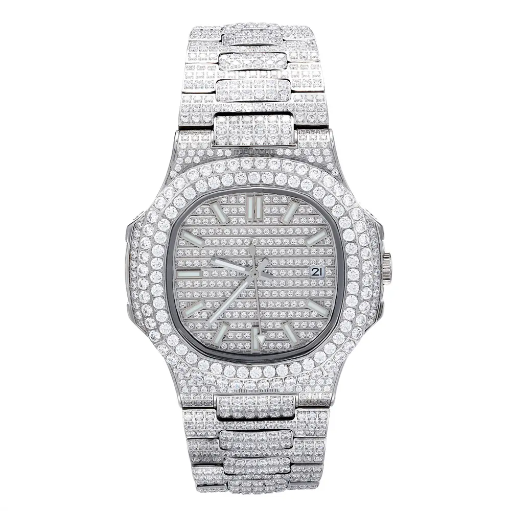 Barrel-Shaped Dial With Metal Strap Mechanical Watch Stainless Steel
